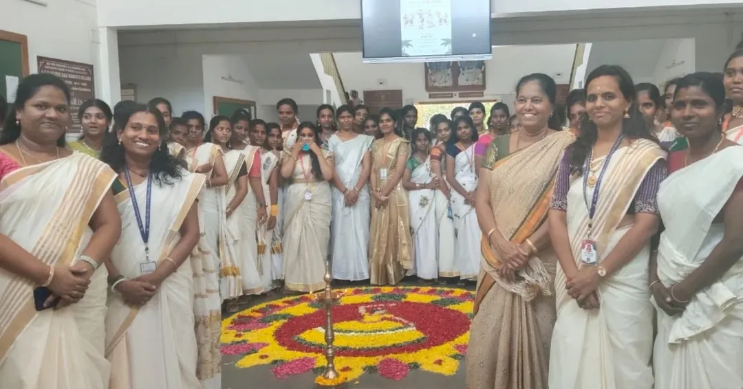 Onam Celebration Poo Kolam Image 1